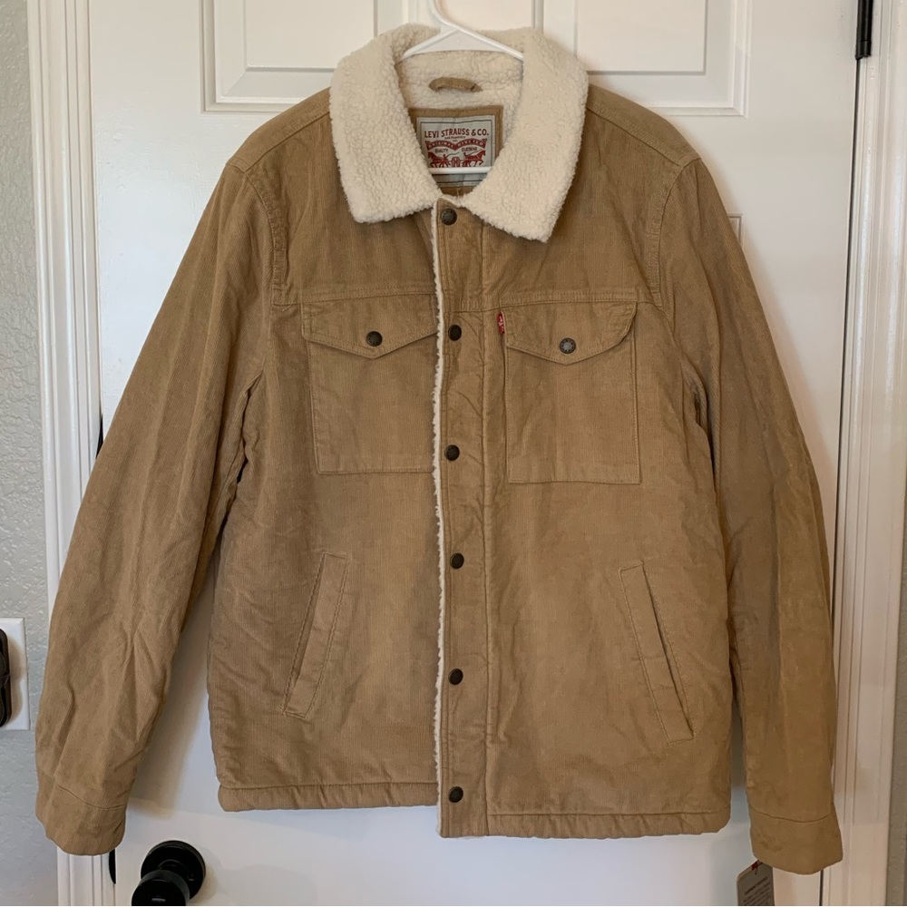 Levi’s Corduroy Sherpa Trucker Jacket Size M